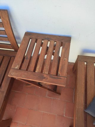 Muebles de jardín de madera