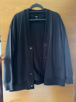 Sudadera oversize gris Zara