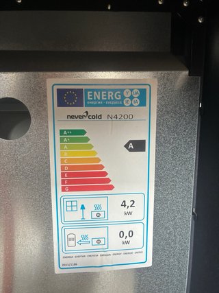 Estufa azul metal