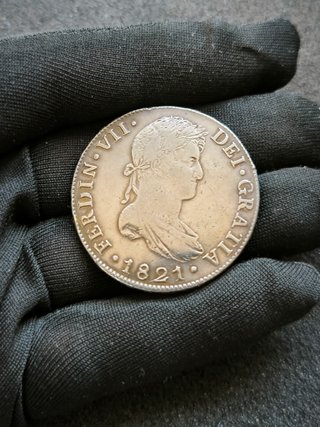 8 Reales Fernando VII 1821 Guatemala