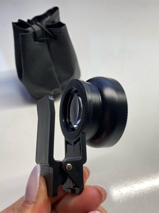 Objetivo para móvil con clip