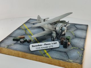 Maqueta del avion Borovkov-Florov I-207 escala 1/7