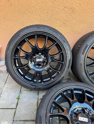 Llantas BBS Motorsport Negras + Neumáticos
