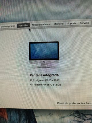 Apple iMac 21.5 Plata