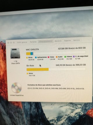 Apple iMac 21.5 Plata