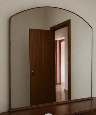 Espejo grande madera y cristal