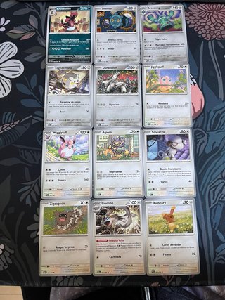Pack 65 Cartas Pokémon Fuegos Fantasmales