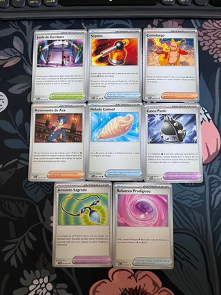 Pack 65 Cartas Pokémon Fuegos Fantasmales