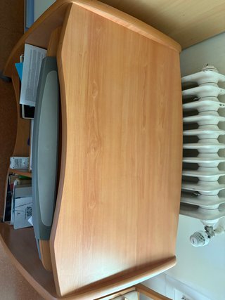 Mueble Ordenador Madera Ruedas