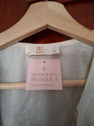 Vestido cruzado midi estampado