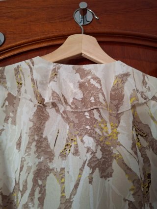 Vestido cruzado midi estampado