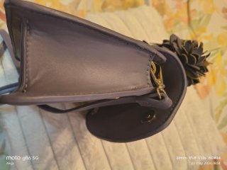 Bolso Zara Morado con Flores