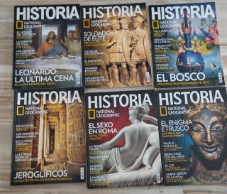 6 ejemplares de la revista Historia