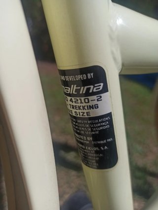 Bicicleta Esmaltina Trekking con Cesta