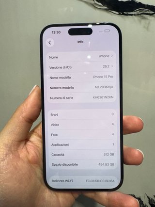 iPhone 15 Pro 512GB Blu Grado A+