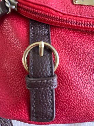 Bolso Camomilla Rojo y Marrón