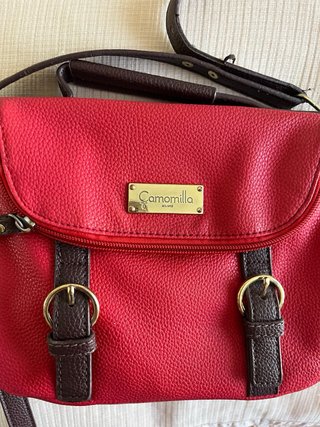 Bolso Camomilla Rojo y Marrón
