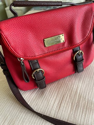 Bolso Camomilla Rojo y Marrón