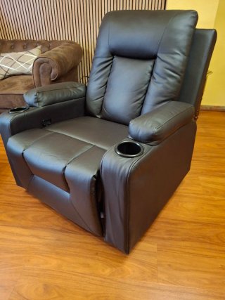 Sillón reclinable polipiel