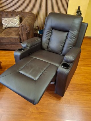 Sillón reclinable polipiel