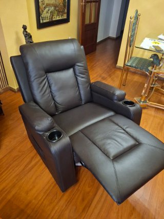 Sillón reclinable polipiel