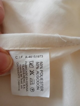 Sábana bajera cama 90. Tejidos reina
