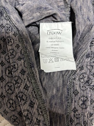 Camiseta Polo Oxbow Hombre Azul/Gris