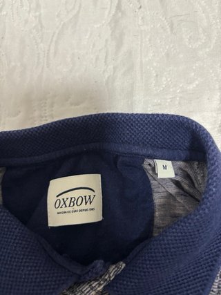 Camiseta Polo Oxbow Hombre Azul/Gris