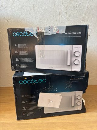 Cecotec Microondas ProClean 3120 Blanco 20L Grill