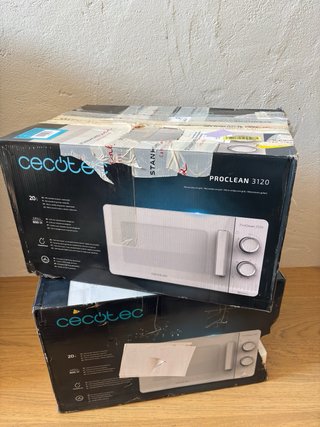 Cecotec Microondas ProClean 3120 Blanco 20L Grill