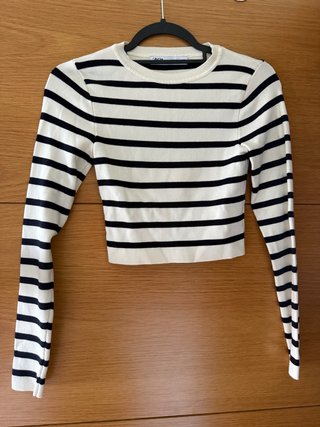 Jersey marinero Zara rayas blanco y negro