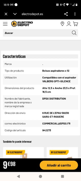 Bolsas aspirador PH95+ ECO