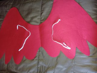 Disfraz Cupido Corazón Alas Rojas