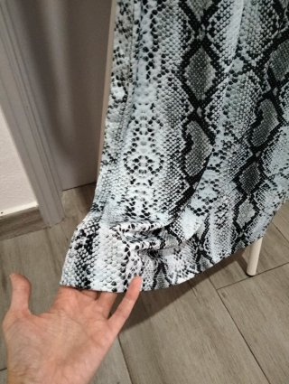 Vestido longo estampado