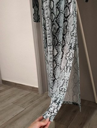 Vestido longo estampado