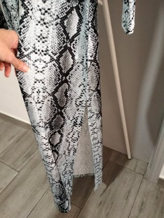 Vestido longo estampado