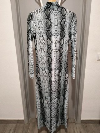 Vestido longo estampado