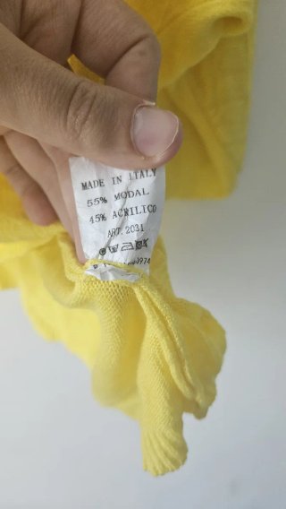 Maglia gialla taglia unica