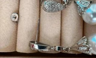 Orecchini Argento 925 Perla e Zirconi