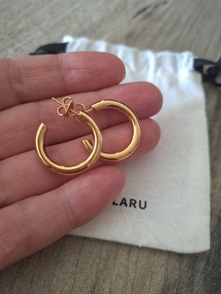 Pendientes Aro Nairobi Baño Oro