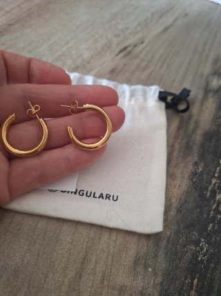 Pendientes Aro Nairobi Baño Oro