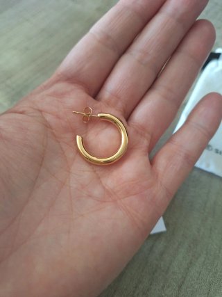 Pendientes Aro Nairobi Baño Oro