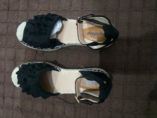 Sandalias Styleloop T40 Negras con Volantes