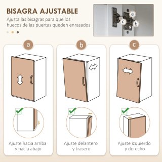 Armario Cocina 3 Puertas Vidrio Madera