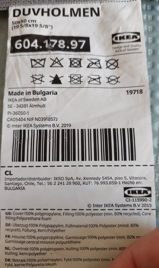 2 Cuscini Interni IKEA 50x50 Duvholmen