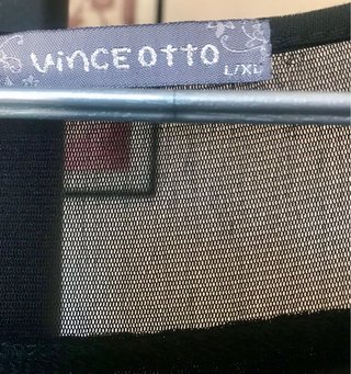 Maglia rete Vinceotto con stampa Charm e catenina