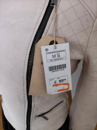 Cazadora Bershka Beige Cuero