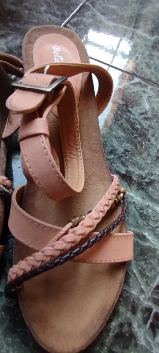 Sandalias Belle&Beauty Marrón y Rosa
