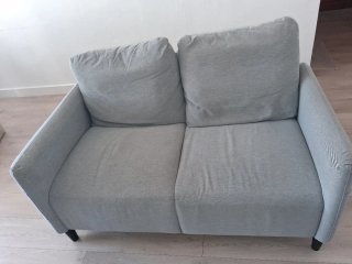 Sofá Ikea Angersby gris tela