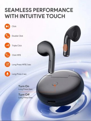 Auriculares Bluetooth Jmmo Negro/Gris